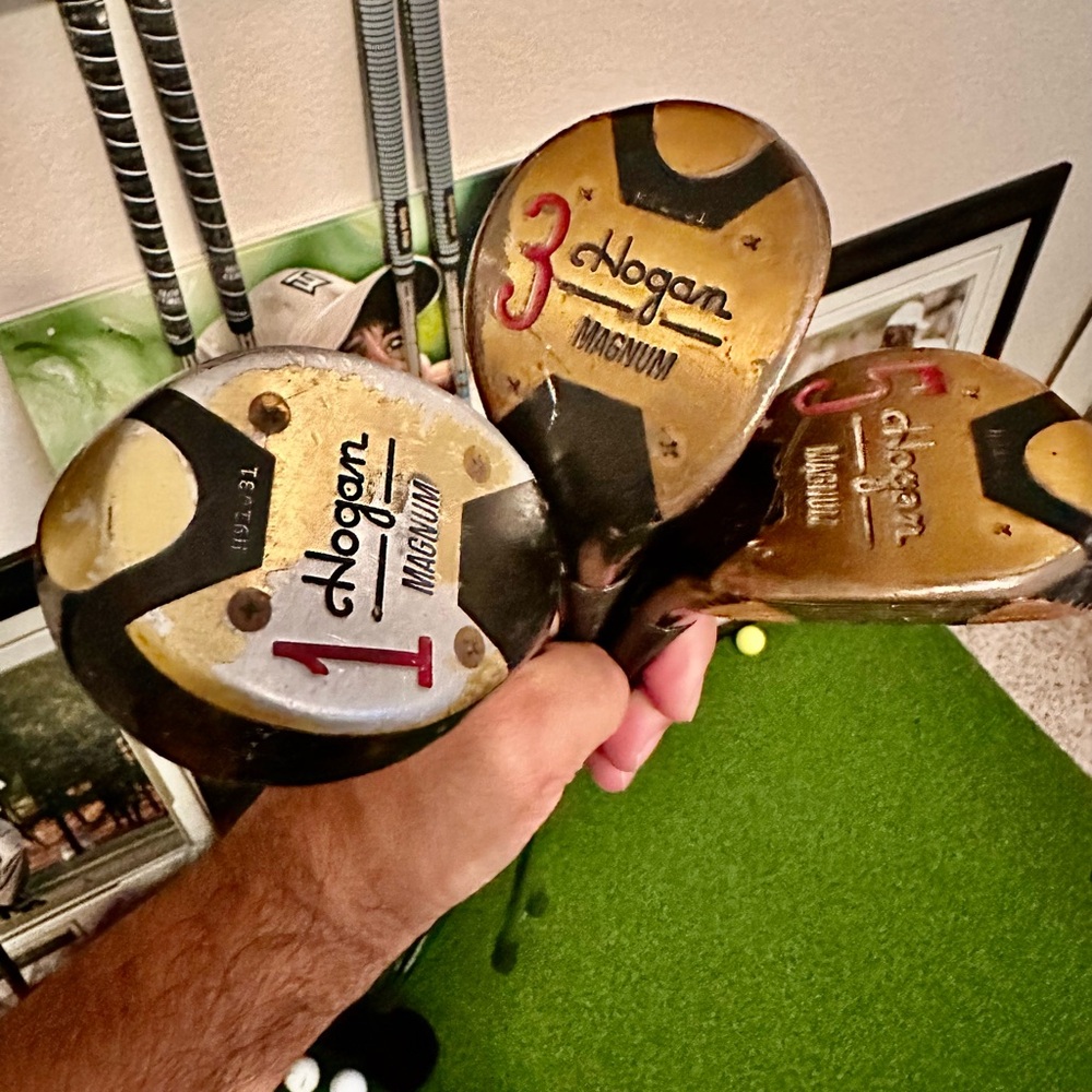 Vintage Hogan Set of Fairway Woods 1, 3, 5 RH